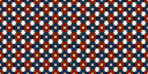 Elegant pattern colorful geometric background abstract square line shape modern design. Repeat tiny small elements fashion style fabric textile swatch, packaging, wrapping paper all over print block.