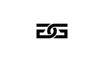 GG initial letter, monogram logo