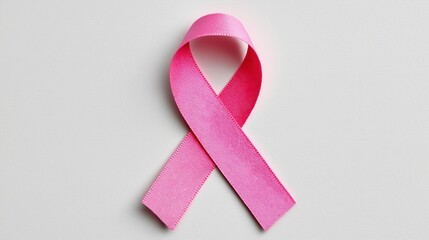 Pink ribbon for breast cancer awareness