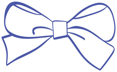 Purple Ribbon Bow Graphic sticker