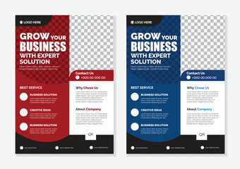 Professional Corporate Business Flyer Design Template.