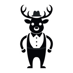 Business Deer in a Masked Business Suit