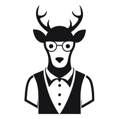 Business Deer in a Masked Business Suit