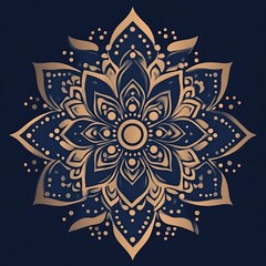 Ornate floral mandala design