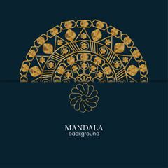 Premium Gold Mandala Background – High-End Luxury Design