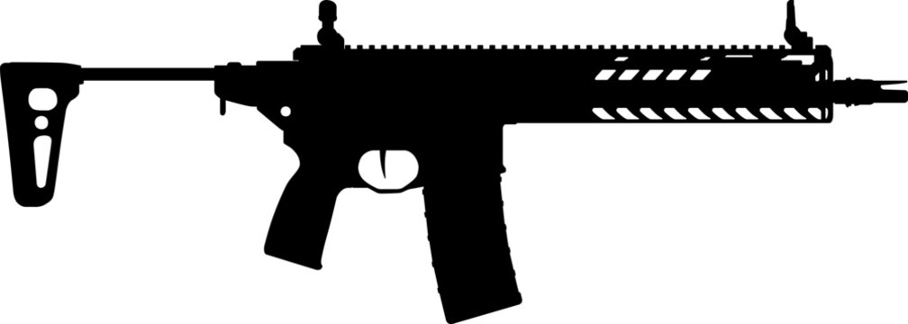 SIG MCX .300 Blackout illustration silhouette