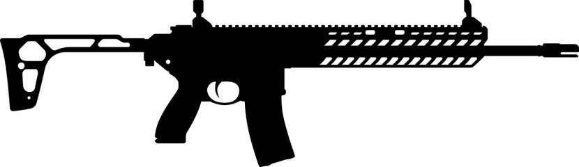 SIG MCX 9IN. silhouette illustration