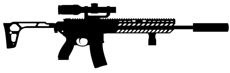 SIG MCX 5.56mm silhouette illustration