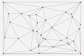 Obraz premium Global network connection background for banner design. Abstract line background with connecting dots and lines. Network Connecting dot polygon social network communication. Internet technology.