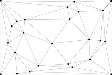 Fototapeta premium Global network connection background for banner design. Abstract line background with connecting dots and lines. Network Connecting dot polygon social network communication. Internet technology.