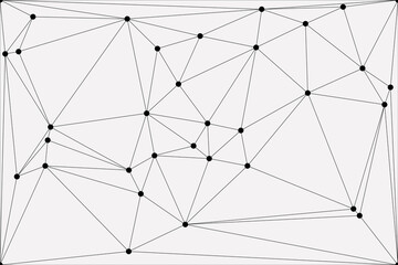 Obraz premium Global network connection background for banner design. Abstract line background with connecting dots and lines. Network Connecting dot polygon social network communication. Internet technology.