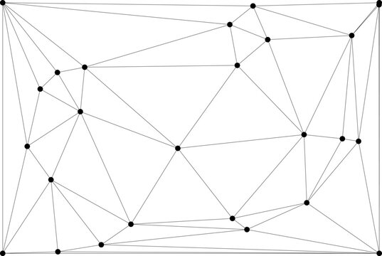 Global network connection background for banner design. Abstract line background with connecting dots and lines. Network Connecting dot polygon social network communication. Internet technology.