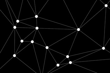 Fototapeta premium Global network connection background for banner design. Abstract line background with connecting dots and lines. Network Connecting dot polygon social network communication. Internet technology.