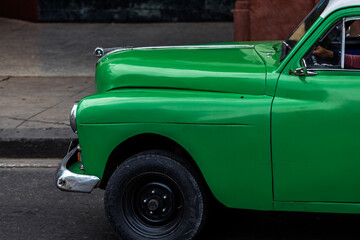 Vintage classic American car in Havana, Cuba