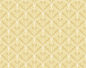 Classic art deco vector seamless pattern. Abstract vintage background. Geometric damask texture.