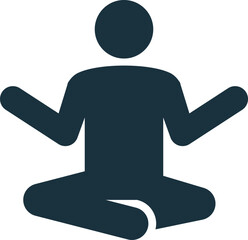 Person meditating in lotus position, practicing yoga and mindfulness