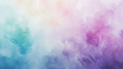 Fototapeta premium Abstract watercolor background with pastel colors blending from blue to purple creates soft and dreamy texture
