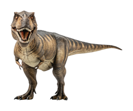 PNG Realistic tyrannosaurus rex dinosaur roaring with open mouth