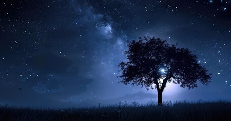 black shadow wafts, night sky background, wallpaper 