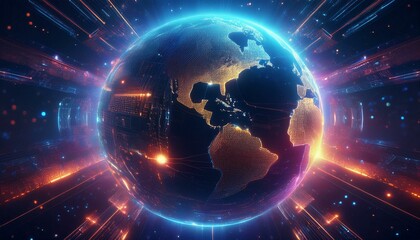 Obraz premium earth in the space