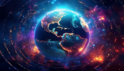 Obraz premium earth in the space