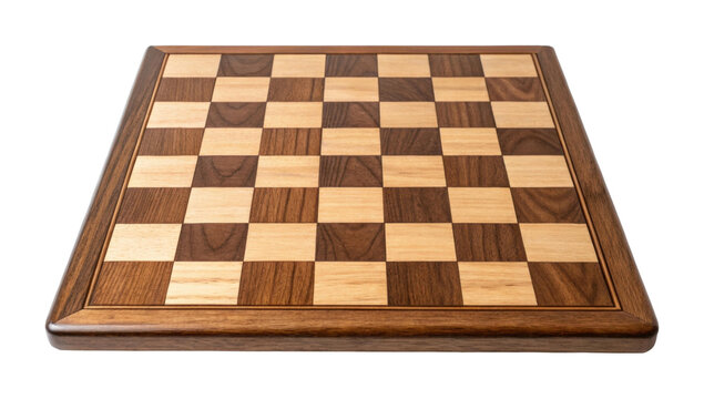 PNG Empty wooden chessboard with classic checkered design