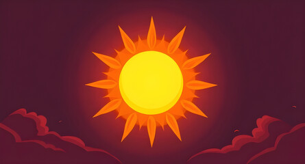 Naklejka premium sun vector art illustration , sun, vector, art, illustration, sunshine, bright, sunlight, graphic, design, warm, yellow, rays, summer, symbol, weather, sky, abstract, nature, energy, solar, glowing, 