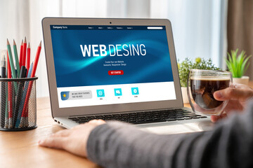 Website design software provide modish template for online retail business and e-commerce