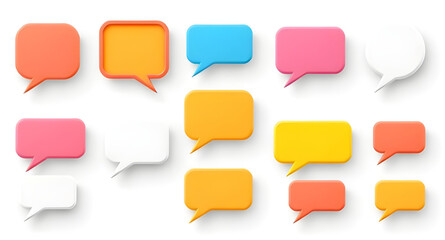 set of speech bubble 