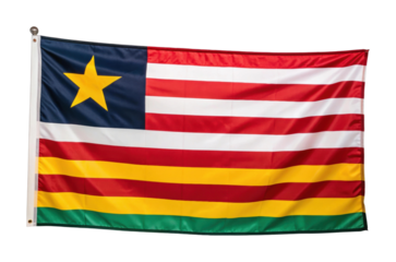 PNG Central african republic national flag with stripes and yellow star