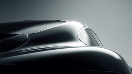 A sleek silhouette of a modern car showcasing its elegant design and smooth curves.