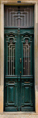 characteristic doors in the old town of faro algarve portugal