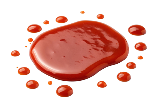 PNG Close-up of red sauce with droplets
