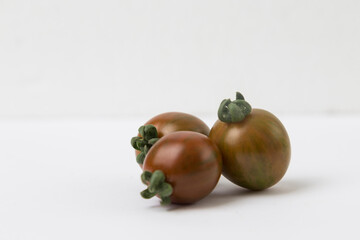 Black Krim Tomato on White Background
