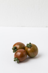 Black Krim Tomato on White Background
