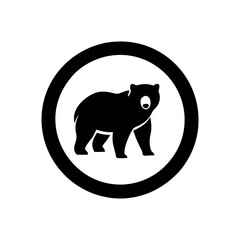 bear head logo icon vector art