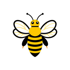 bee and honey vector art illustration