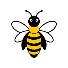 bee and honey vector art illustration