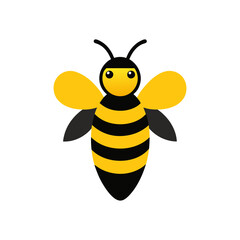 bee and honey vector art illustration