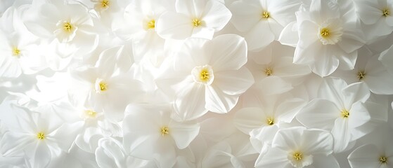 White Narcissus flower in dramatic soft light