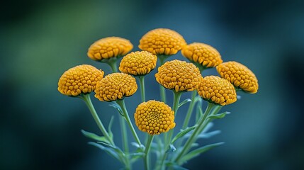 Cluster of vibrant yellow flowers