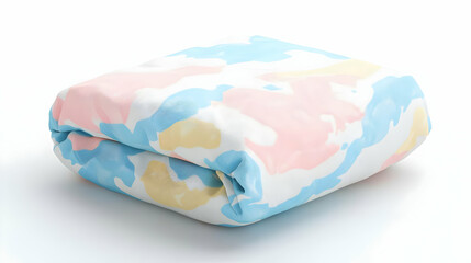 Fototapeta premium Folded cloth, multicolored abstract pattern, soft