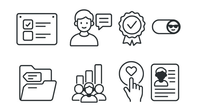 Line style icons of peer advice and tips: “what helped me” board, student voice bubble, tried this badge, ask anonymously toggle, topic tags file, crowd wisdom chart, vote on tips icon, teen-to-teen