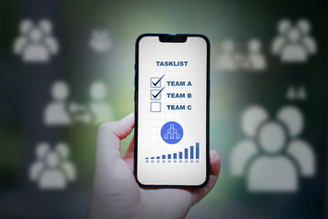 Tasklist App on Smartphone for Team Collaboration