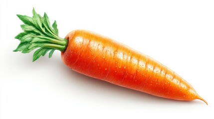 Fresh Orange Carrot with Green Leaves A Vibrant and Healthy Vegetable for Cooking Gardening