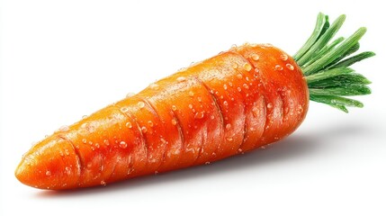 Fresh Orange Carrot with Dew Drops Healthy Food Photography Vegetables for Cooking and Nutrit