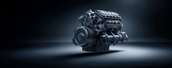 High-performance engine showcasing advanced technology and engineering.