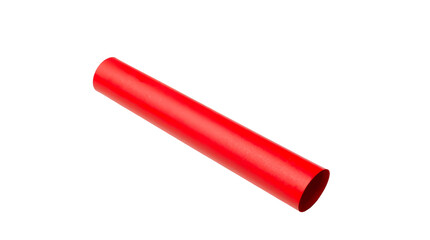 Photo of red paper roll isolated on transparent background.png