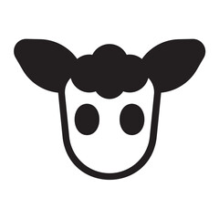 sheep glyph icon