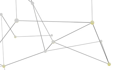 Modern minimalist art. Hanging spheres and lines create an abstract design. Perfect for home decor or office.